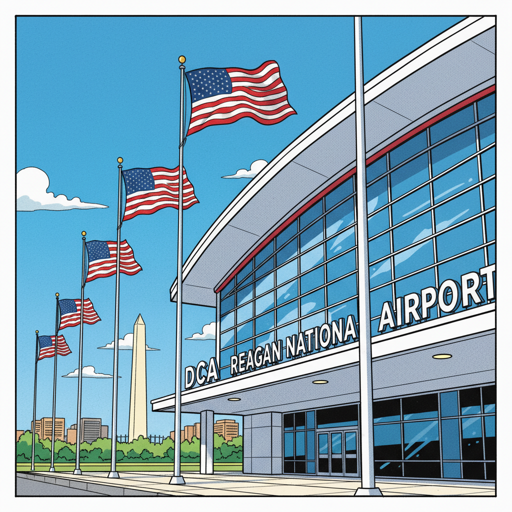 Arriving at Reagan National Airport